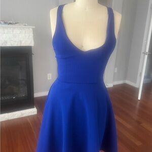 Lulu's Cobalt Blue Sleeveless Mini Dress